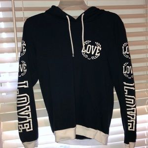 Navy blue love hoodie
